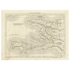Saint-Domingue (Sezione francese): Mappa del XVIII secolo dalla serie France Militaire
