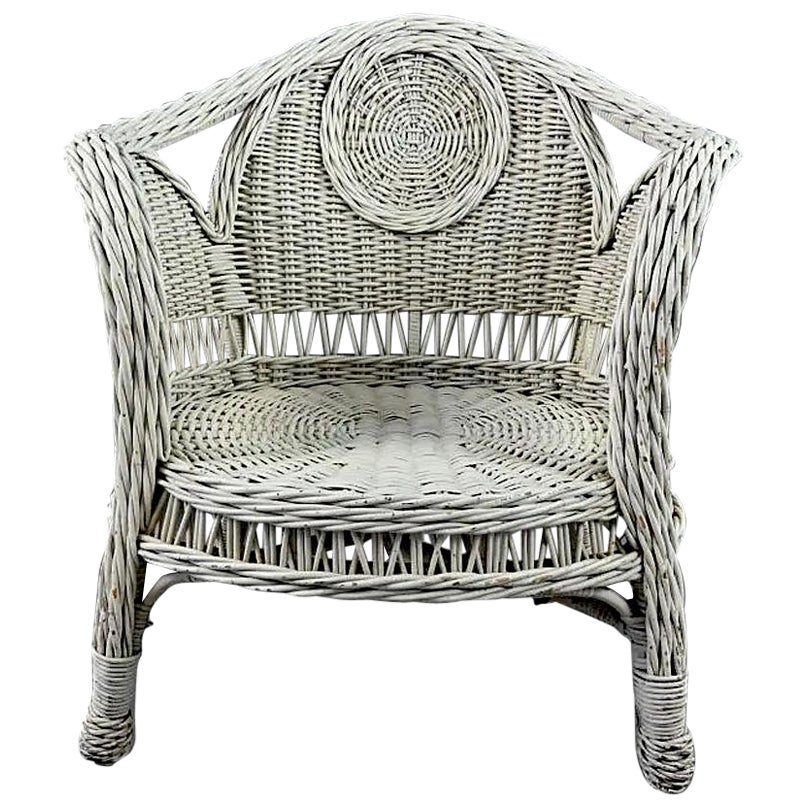 fauteuil veranda en rotin circa 1970/1980