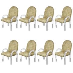 Set of Eight, Lucite Armchairs
