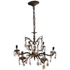 Early 20th Century Spanish Louis XIV Style Antique Brass Chandelier