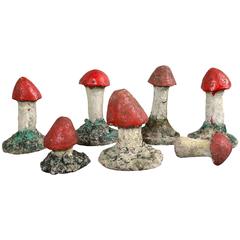 Adorable Painted Cast Mushrooms 12