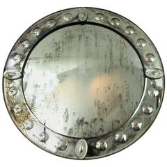 Round Glass Mirror with Appliques 6