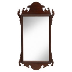 Antique Chippendale Style Mahogany Wall Mirror