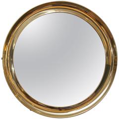 Italian Brass Port Hole Mirror 3