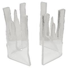 Iceberg Acrylic Dining Table Base, Attributed to Lion in Frost 2