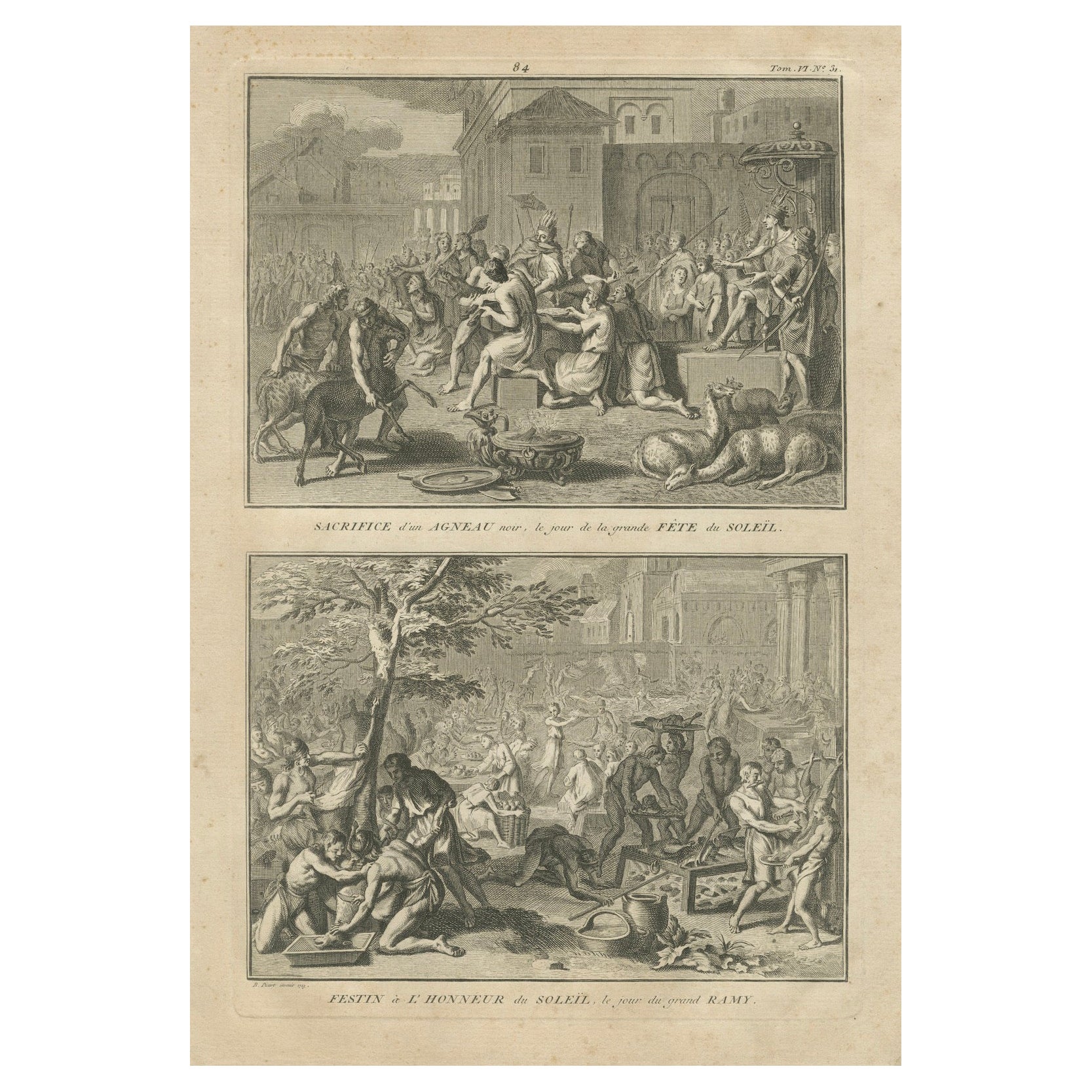 Rituali del Sole: Sacrifici e feste in onore delle divinità solari, 1740 ca.