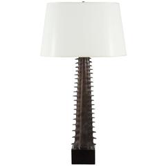 Bronze Sawtooth Shark Table Lamp 10