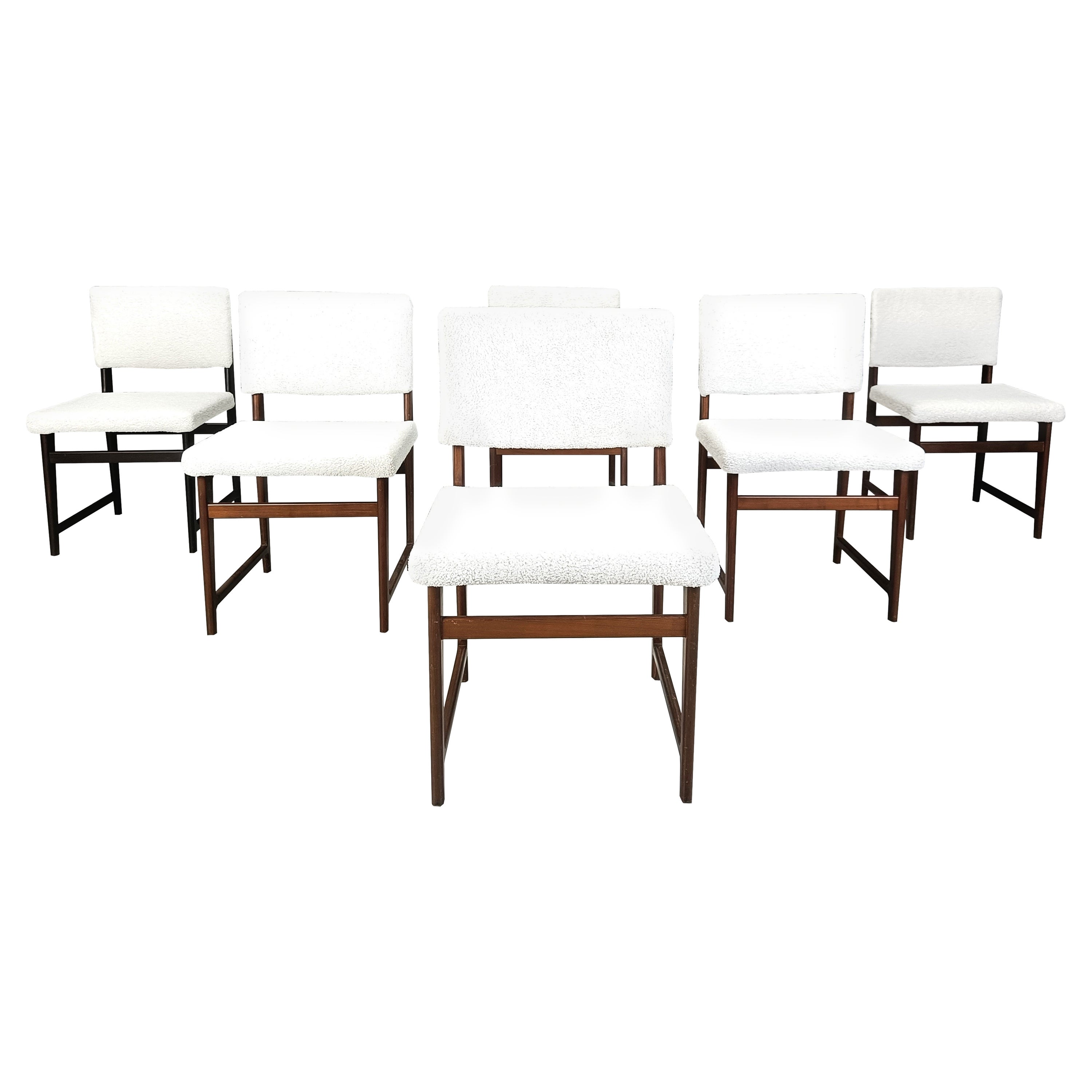 Mid century teak scandinavian dining chairs, 1960s