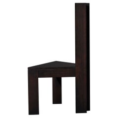 Brutalist Dark Brown Trigon Chair
