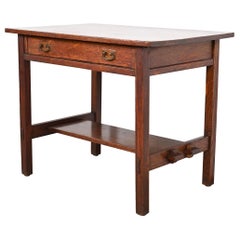 Antigua mesa de escritorio o biblioteca L. & J. G. Stickley Mission Oak Arts & Crafts