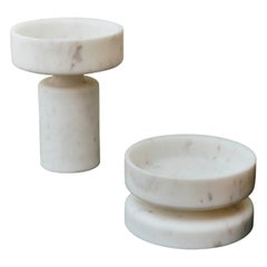 Set of Two Mangiarotti Marbles vase by Angelo Mangiarotti, 1968