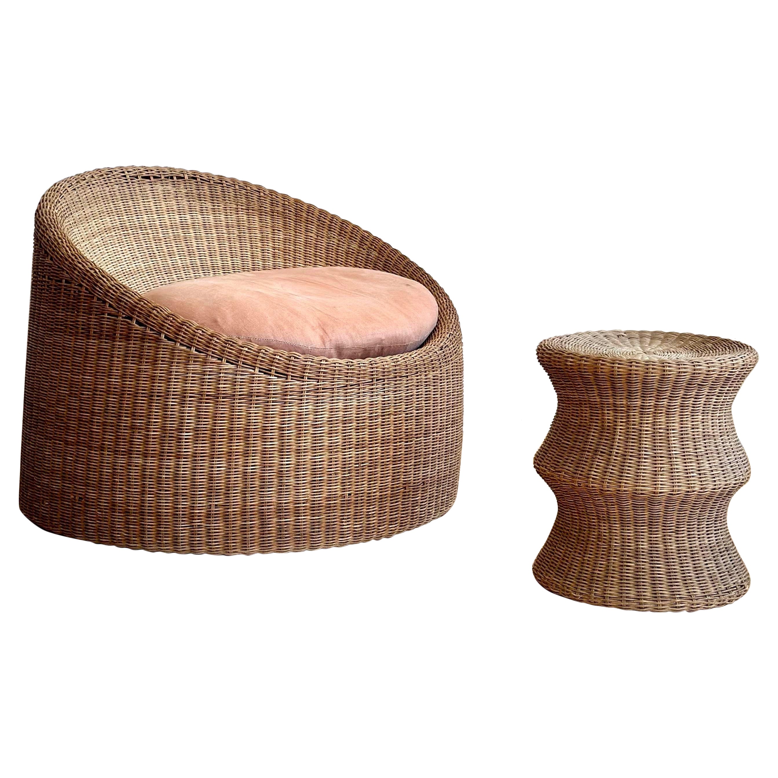 Eero Aarnio Elephant Boot Chair and Juttu Stool