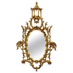 Chinesischer Chippendale-Stil Giltwood-Spiegel