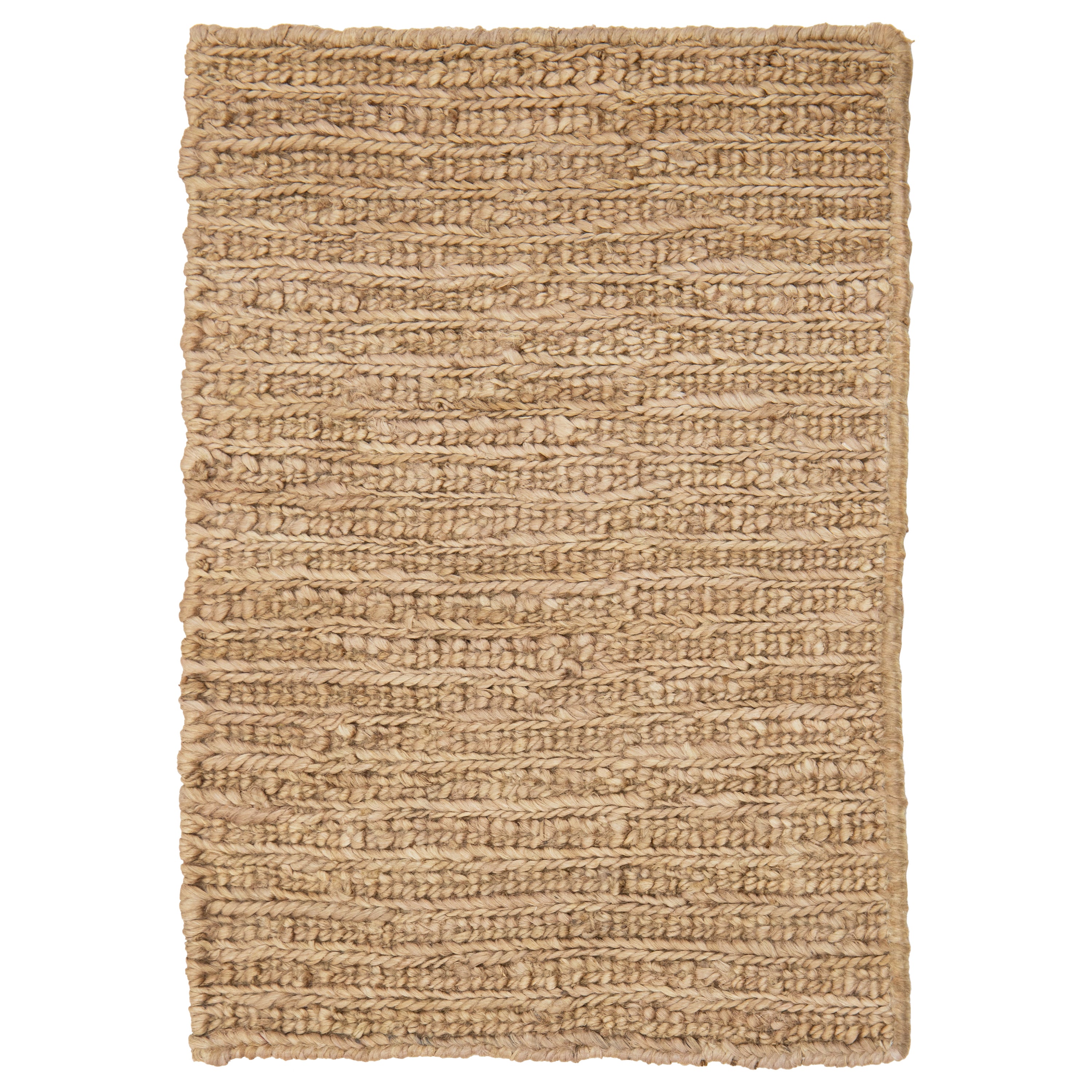 Organic Modern Jute Custom Rug Handmade In Tan