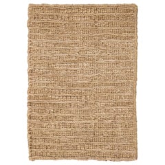 Organic Modern Jute Custom Rug Handmade In Tan