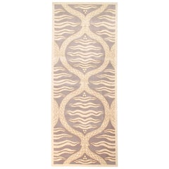 VIA COMO Tibetan Onde 2' Tapis de course moderne unique en son genre 3'7" x 11'10" pieds RARE
