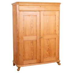 Two Door Small Armoire Cabinet with Interior Drawers, Sweden circa 1860-80