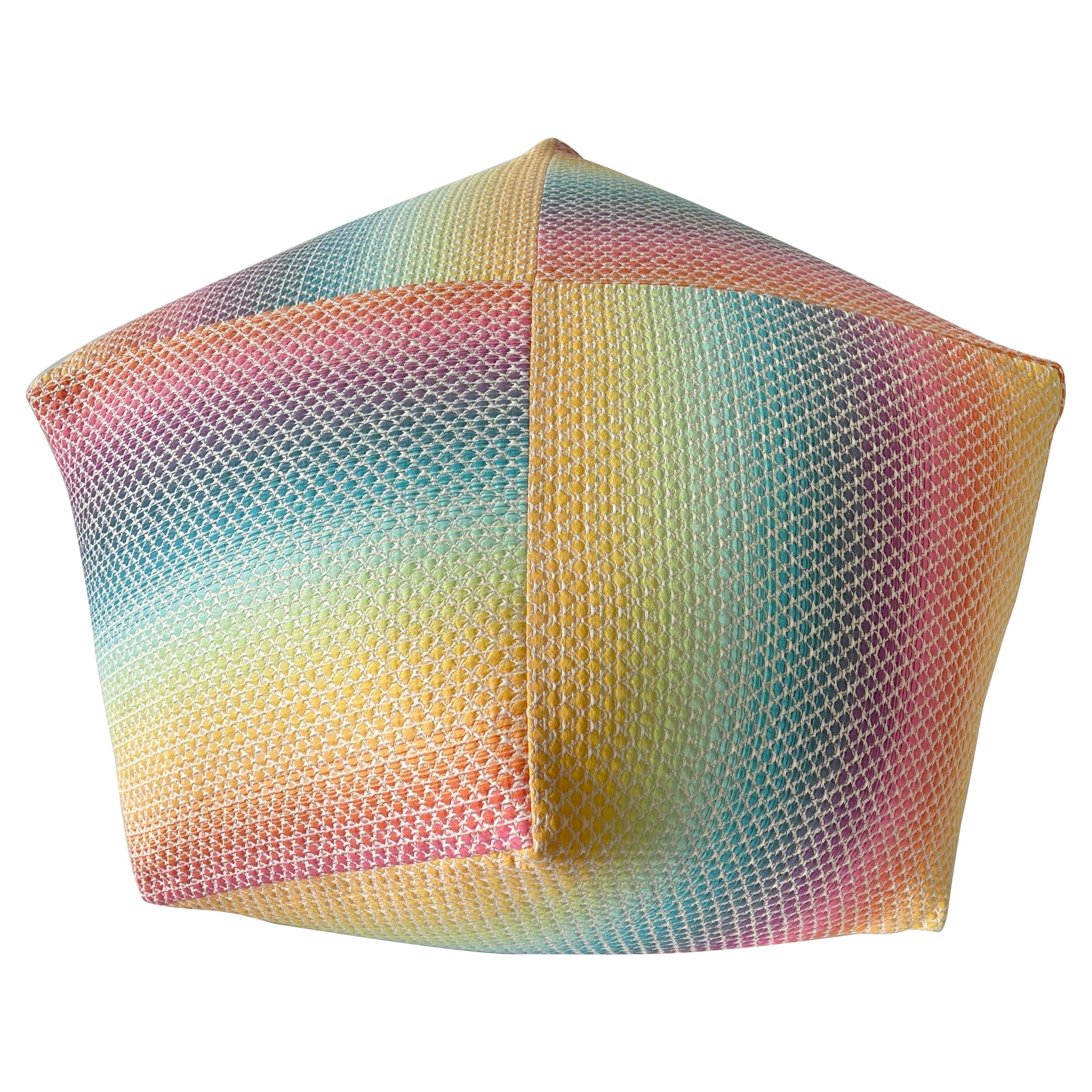 Pouf ottomano o poggiapiedi con diamanti di Missoni, Italia 2018 in vendita