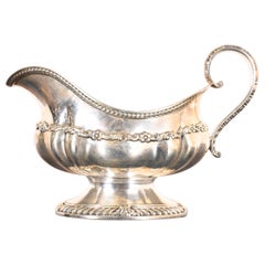 Tiffany & Co. Antique Repoussé Silverplate Gravy Boat
