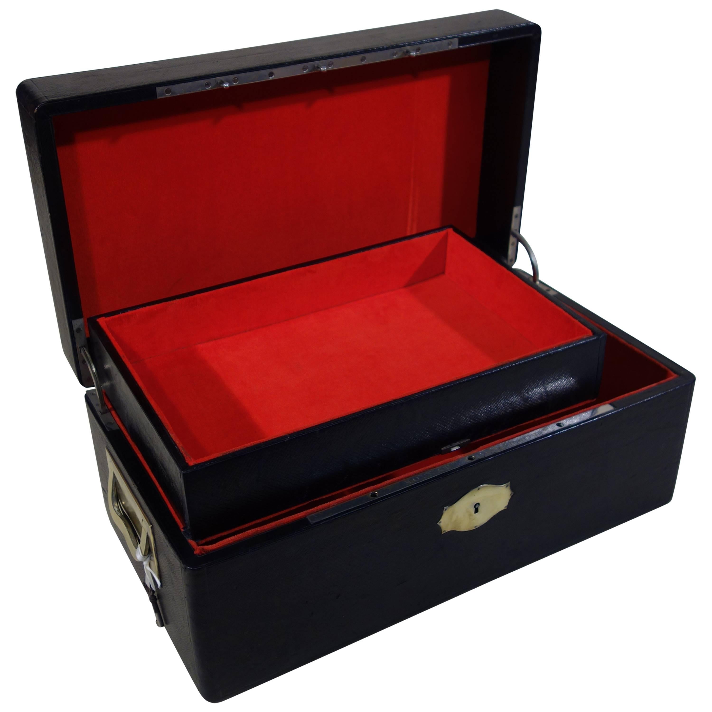 1900s Moynat Travel Box with his Key For Sale