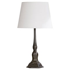 Just Andersen, Tischlampe, Disko-Metall, Dänemark, 1930er Jahre