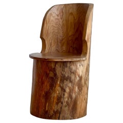 Antique 'Kubbestol' Trunk Chair