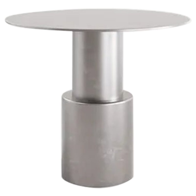 Contemporary Round Stainless Steel Maresa Side Table by Pietro Franceschini