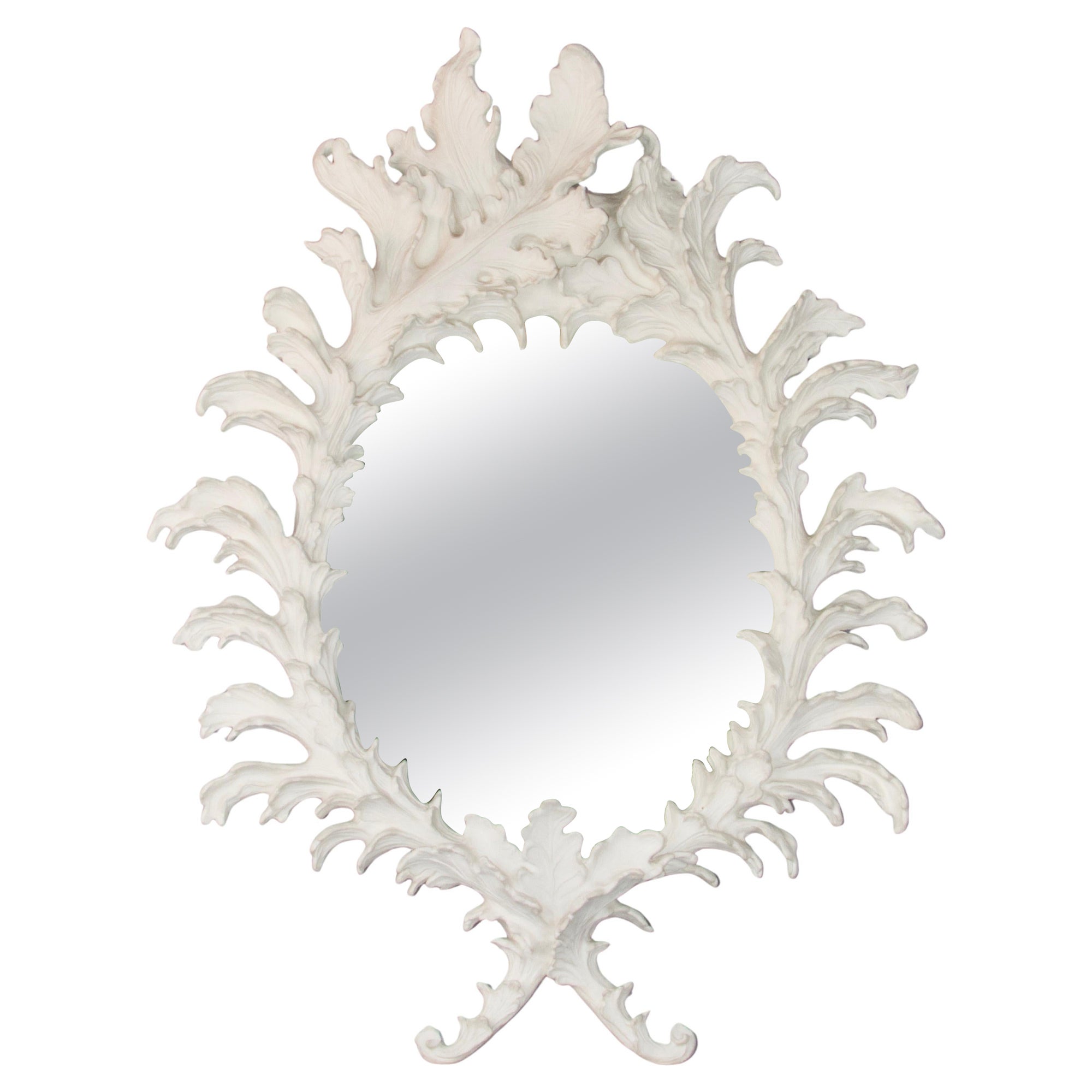 Rococo plastering resin wall mirror