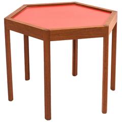 Hans C. Andersen Octagonal Teak Side Table