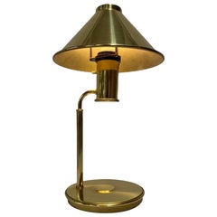Jonas Hidle "Shoemakerserien" Table Lamp In Brass, By Høvik Lys, Norway 1970s