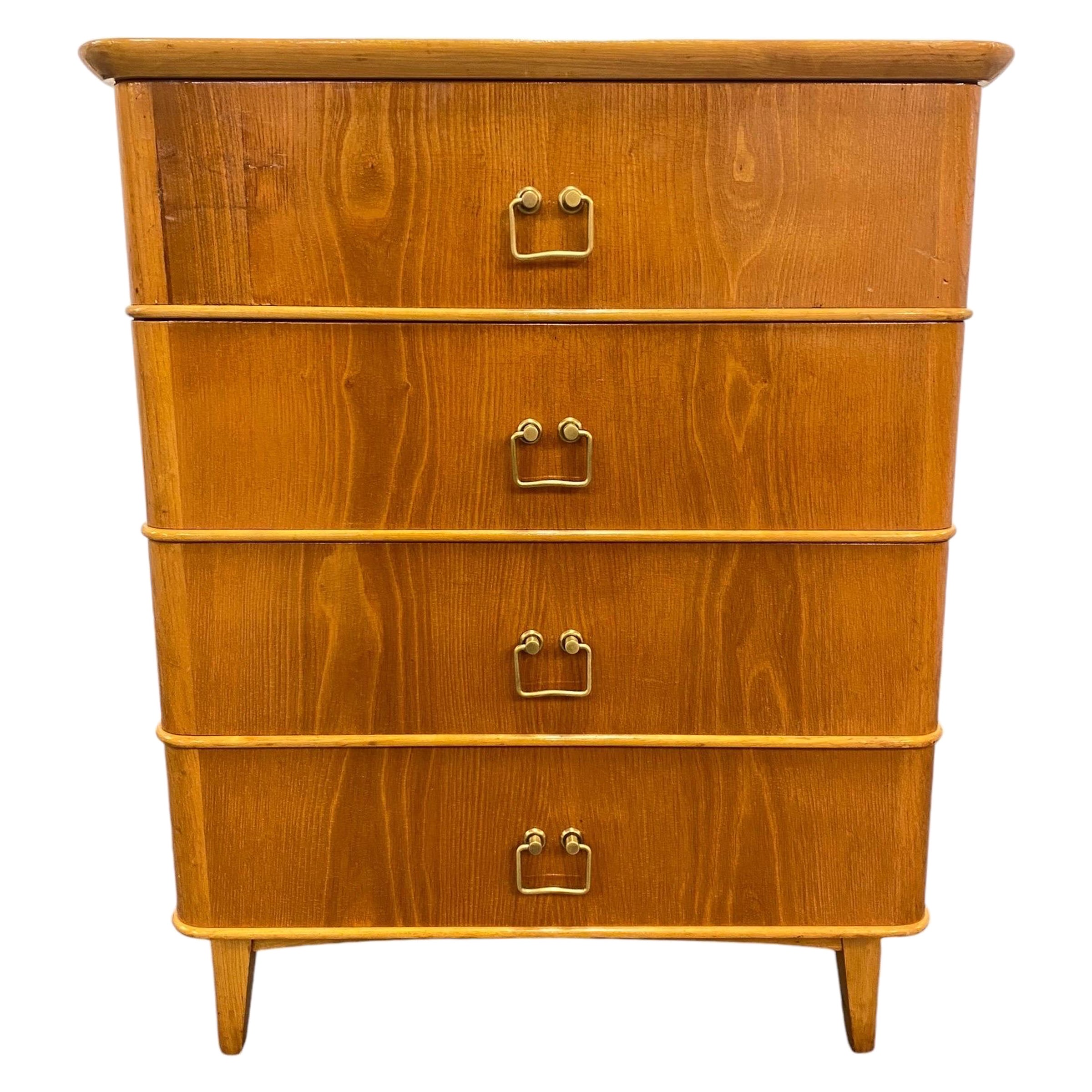 Credenza finlandese in betulla, circa 20° secolo