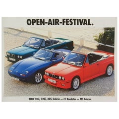 1989 BMW - Open Air Festival Original Vintage Poster