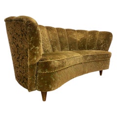 A Finnish Design Curved Sofa, Attr. Paul Boman Circa 1940s
