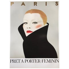 1982 Pret A Porter Feminin Razzia Poster originale d'epoca