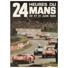 1964 Le Mans 24 Hours Original Vintage Poster