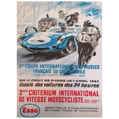 1962 Le Mans 24 Hours Original Vintage Poster