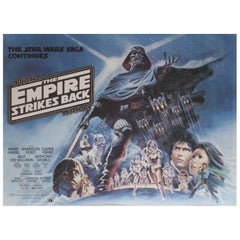1980 Star Wars The Empire Strikes Back UK Quad Original Vintage Poster
