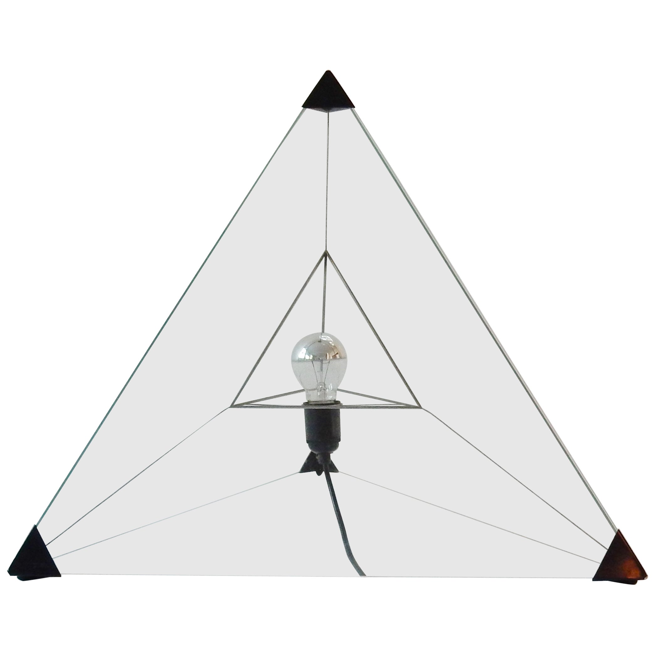 Lampada da tavolo o da terra 'Tetrahedron', design olandese, anni '70