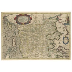 Northern Schleswig and Haderslev Map by Johannes Mejer and Johannes Blaeu, 1662