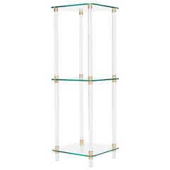 Mid-Century French Lucite Side Table Mid-Century French Lucite Side Table