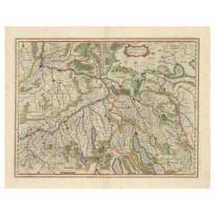 Map of Northwestern Switzerland (Basel and Zurich Region) by Willem & Jan Blaeu