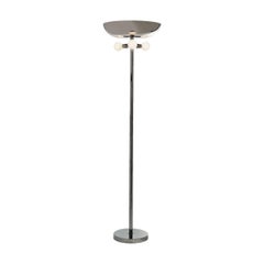 Deutsche Bauhaus-Stehlampe/ Fackel aus Messing im Art-déco-Stil, Neuauflage