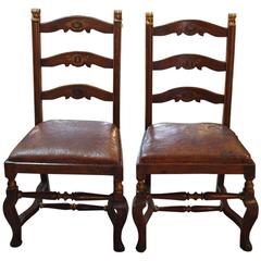 Pair of 18th Century Italian Chairs