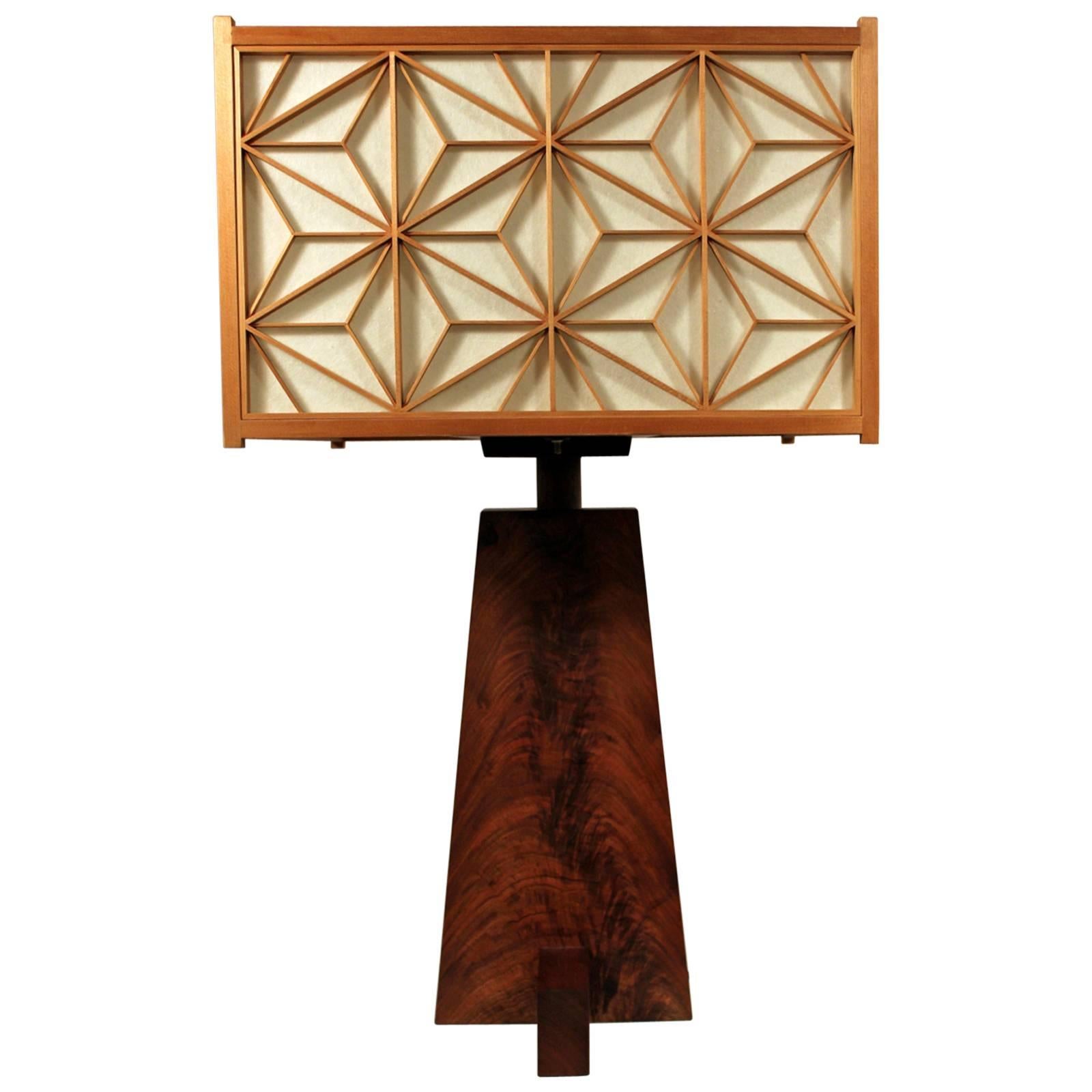 Authentic Mira Nakashima  AsaNoHa Table Lamp, Signed