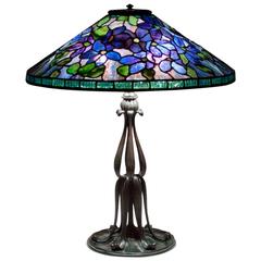 Antique Tiffany Studios Clematis Table Lamp
