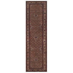 Antik Wolle Kamel-braun Floral Persisch Serab Läufer
