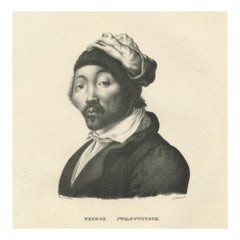 Portrait of Feodor Iwanowitsch, a Kalmyk, by Karl Joseph Brodtmann, Zurich 1836