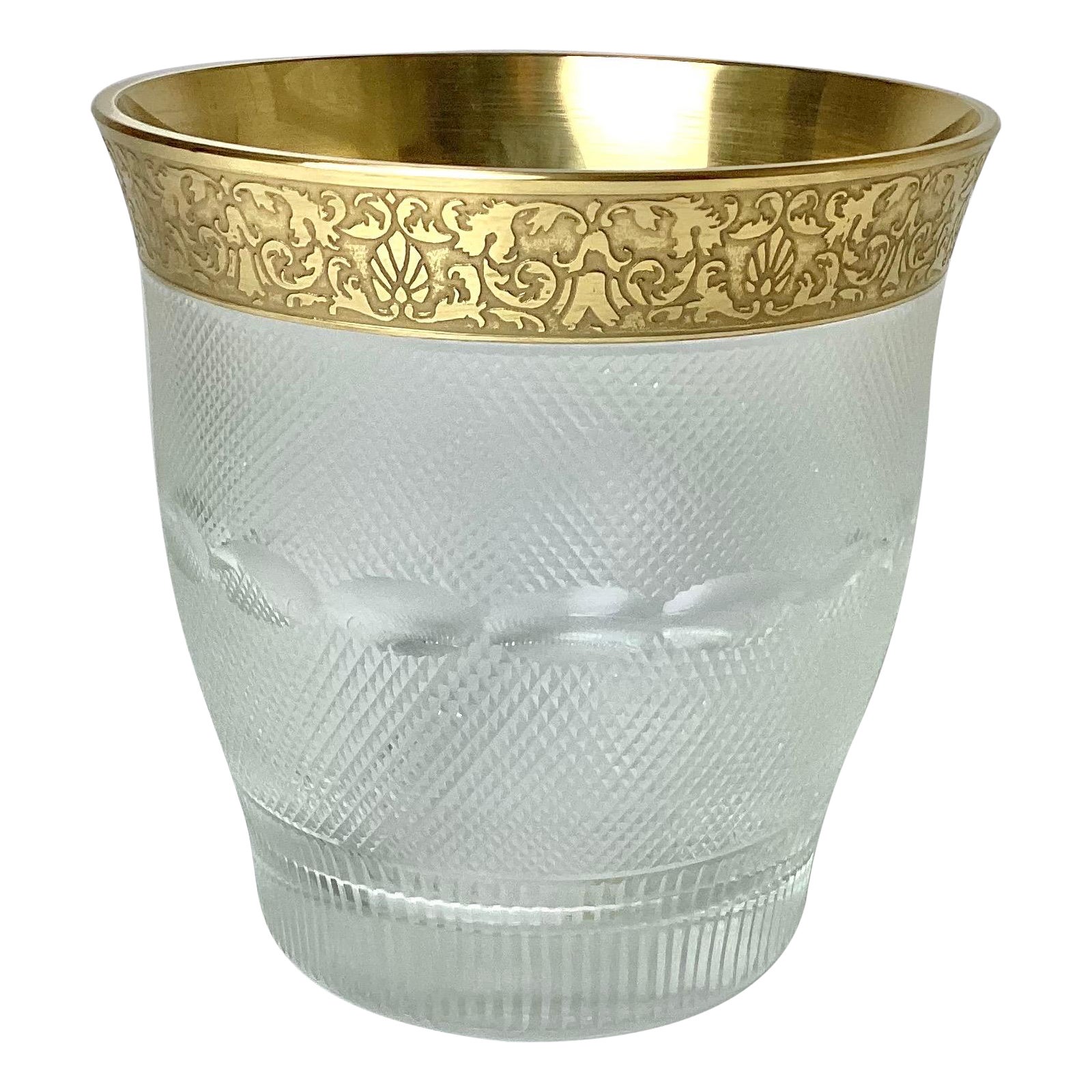 Moser Splendid Gold Etch, secchiello per champagne o ghiaccio del 1960