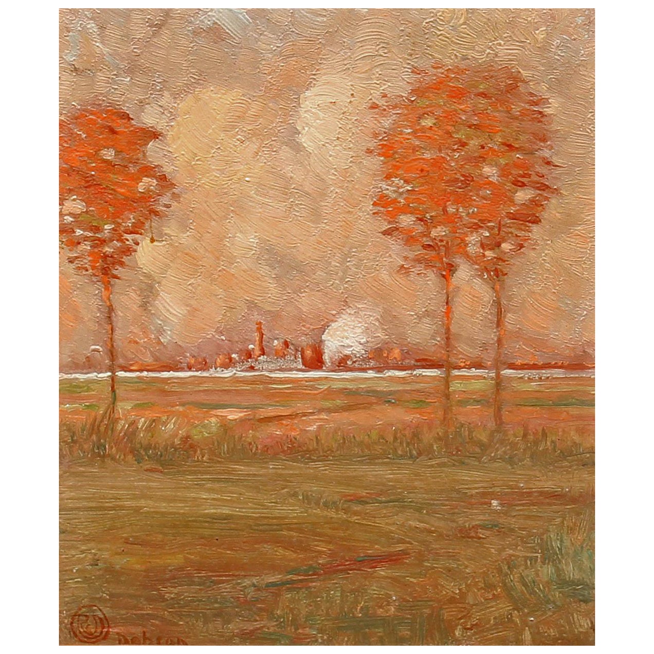 Impressionist American  Landscape Oil Painting
