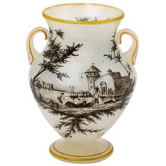 Fine Bohemian "Schwartzlot" Glass Vase